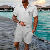 Summer Beach Party Men's Casual Outdoor Beach Shorts Set - Wear with style