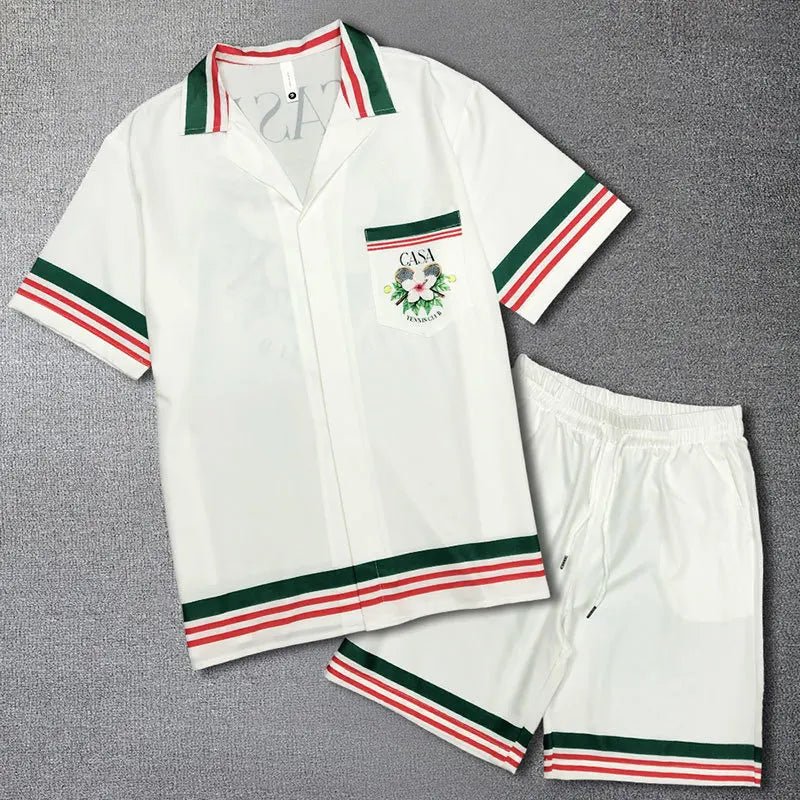 Summer Lapel Cardigan men beach set - Wear with style