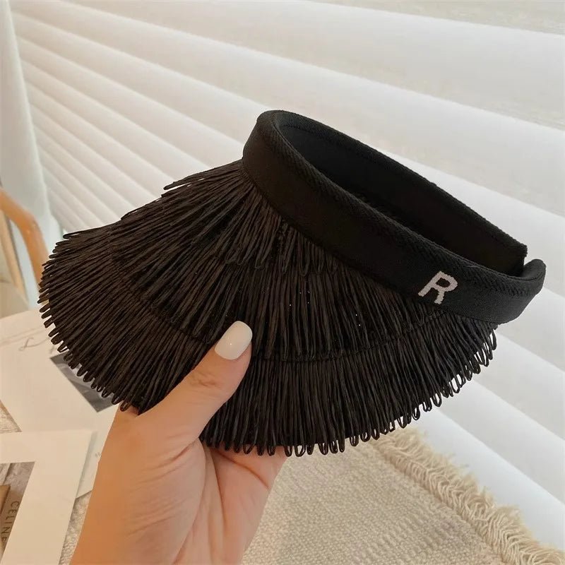 Summer Straw Sun Visor Hat - Wear with style