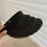 Summer Straw Sun Visor Hat - Wear with style