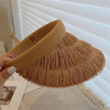 Summer Straw Sun Visor Hat - Wear with style