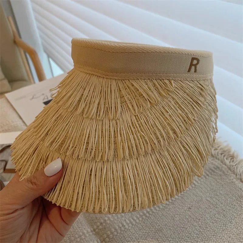 Summer Straw Sun Visor Hat - Wear with style