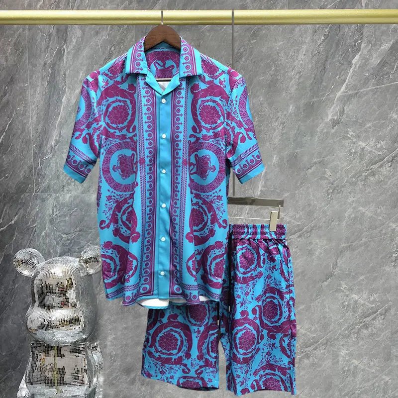 Summer time fine men beach shorts set - Wear with style