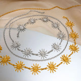 Sun Face Stainless Steel Belly Waist Chain Bikini Jewelry - Wear with style