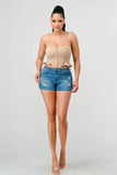 SUPER SOFT SCUBA SIDE FRILLED CAMI BODYSUIT - Wear with style