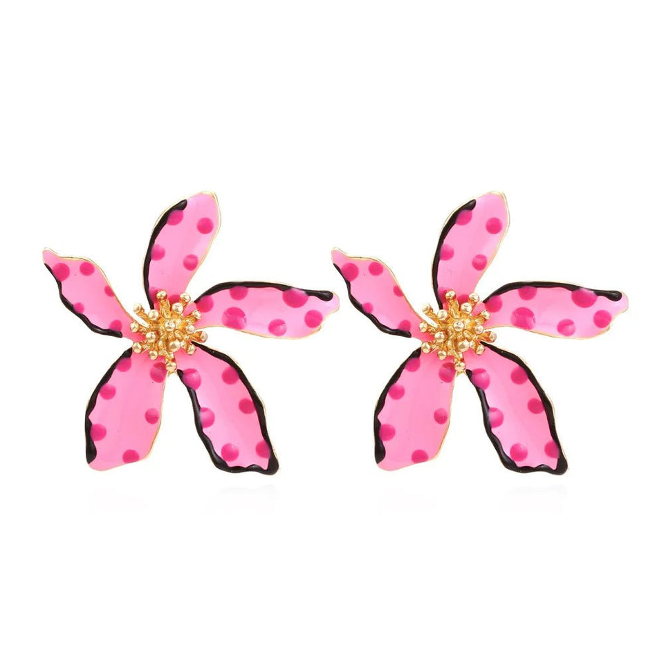 Sweet Big Flower Stud Earrings - Wear with style