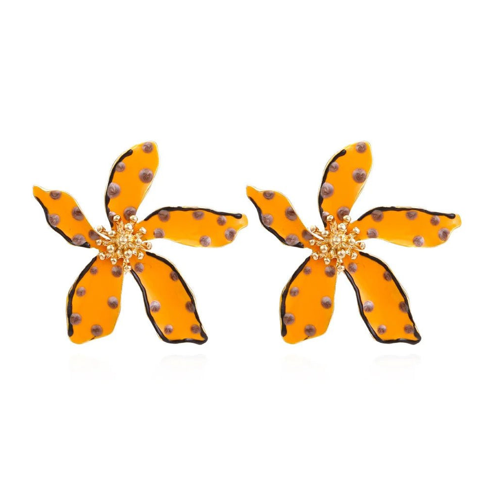 Sweet Big Flower Stud Earrings - Wear with style