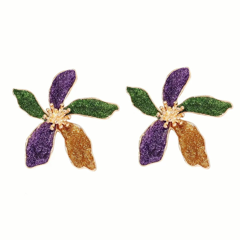 Sweet Big Flower Stud Earrings - Wear with style