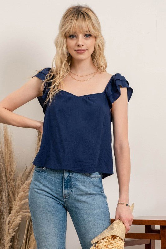 SWEETHEART NECKLINE TOP - Wear with style