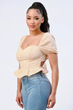 SWEETHEART PUFF TOP - Wear with style