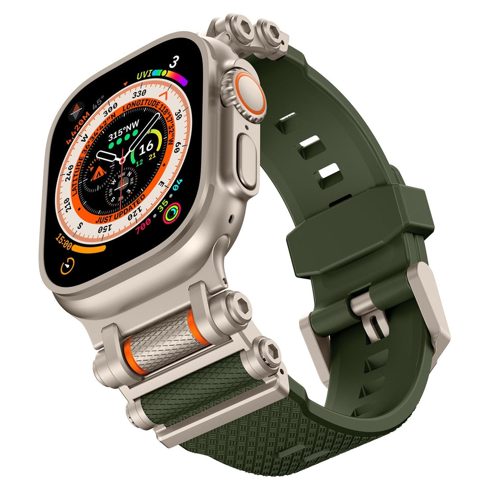 Tactical Destiny Gear Rotating Silicone Band For Apple Watch - Wear with style