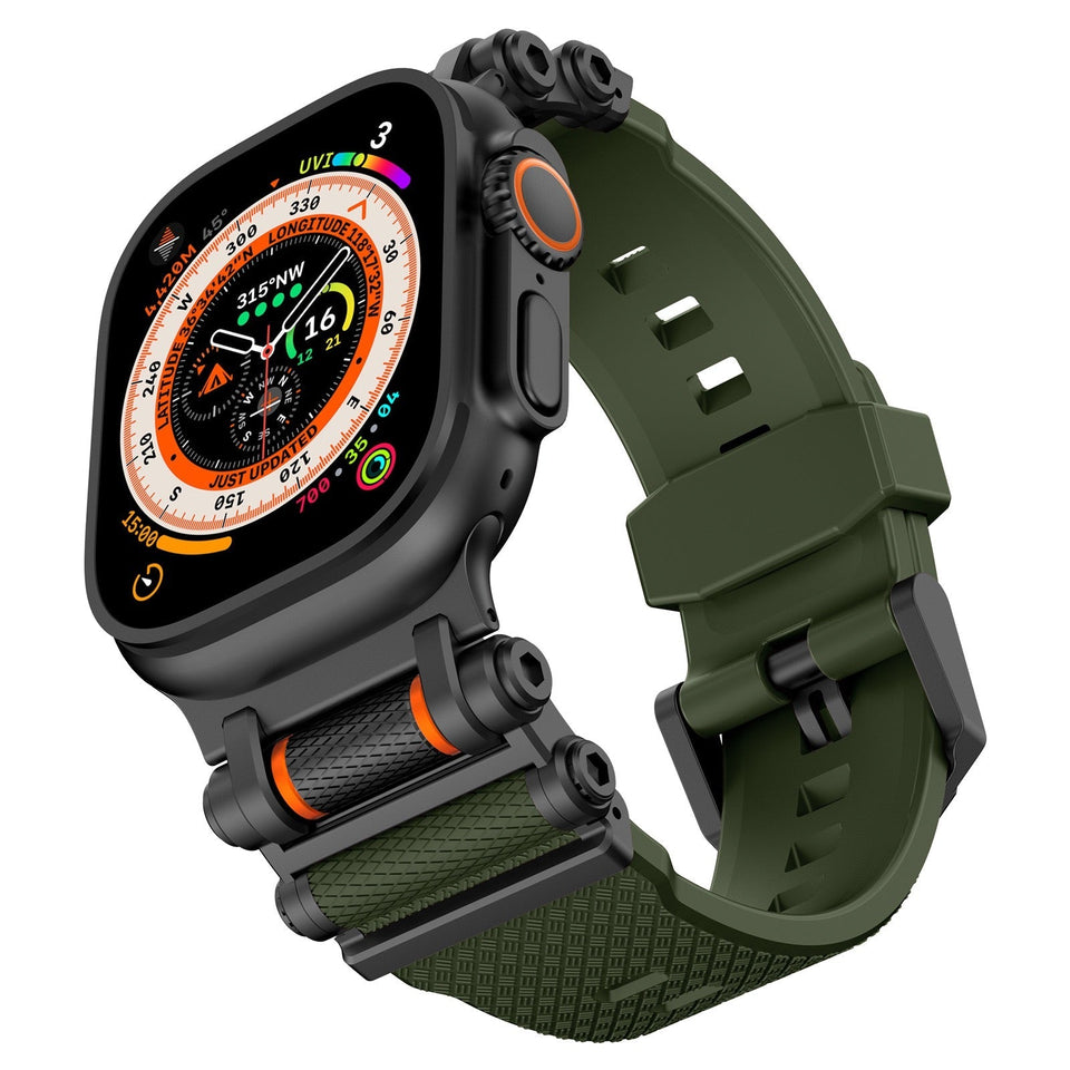 Tactical Destiny Gear Rotating Silicone Band For Apple Watch - Wear with style