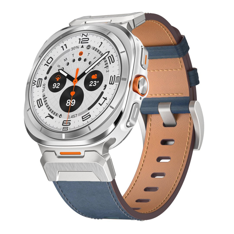 Tactical Leather Band For Galaxy Watch 7 Ultra/8 Ultra - Wear with style