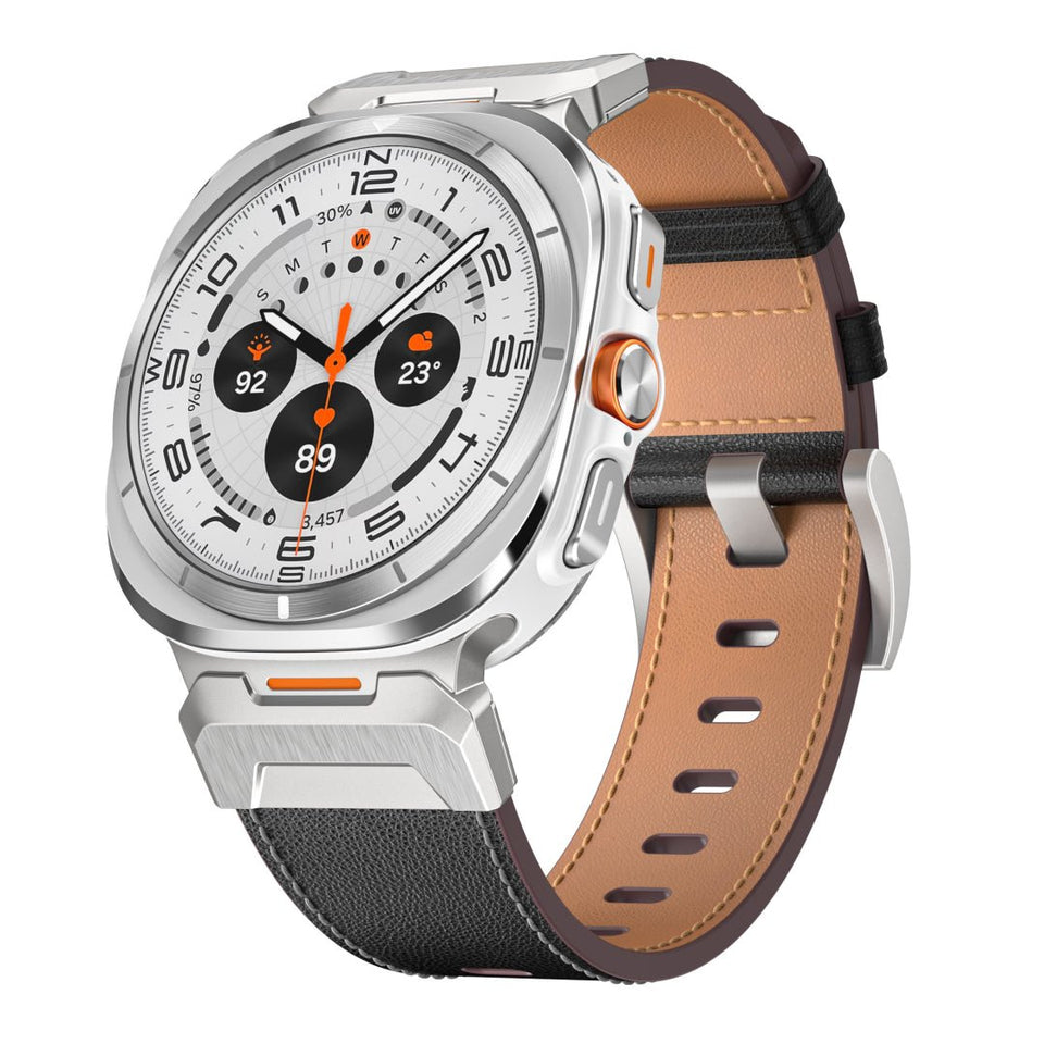 Tactical Leather Band For Galaxy Watch 7 Ultra/8 Ultra - Wear with style