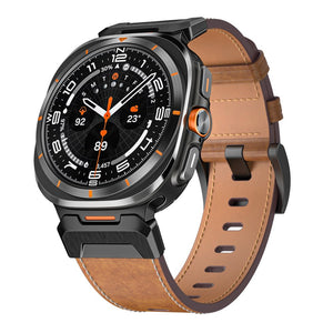 Tactical Leather Band For Galaxy Watch 7 Ultra/8 Ultra - Wear with style