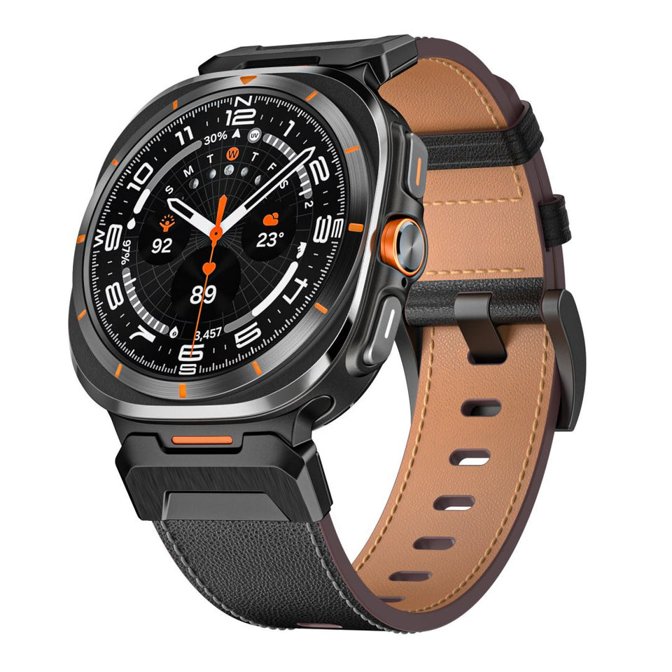 Tactical Leather Band For Galaxy Watch 7 Ultra/8 Ultra - Wear with style