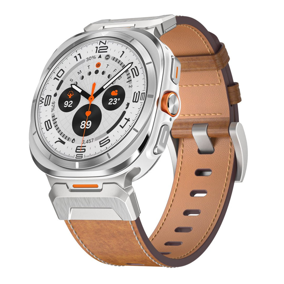 Tactical Leather Band For Galaxy Watch 7 Ultra/8 Ultra - Wear with style