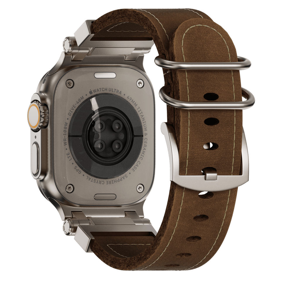 Tactical Vintage Leather Band for Apple Watch - Wear with style