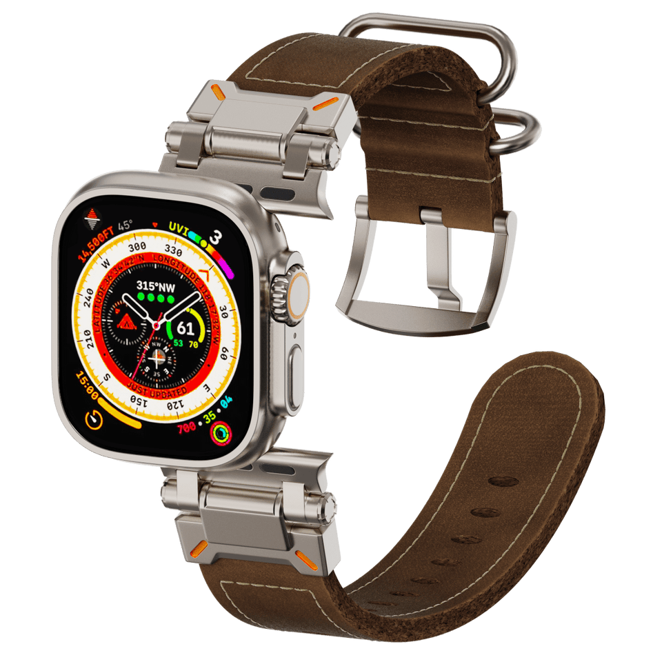 Tactical Vintage Leather Band for Apple Watch - Wear with style