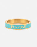 Teal Enamel Purpose Ring - Wear with style