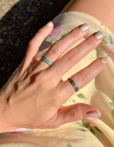 Teal Enamel Purpose Ring - Wear with style