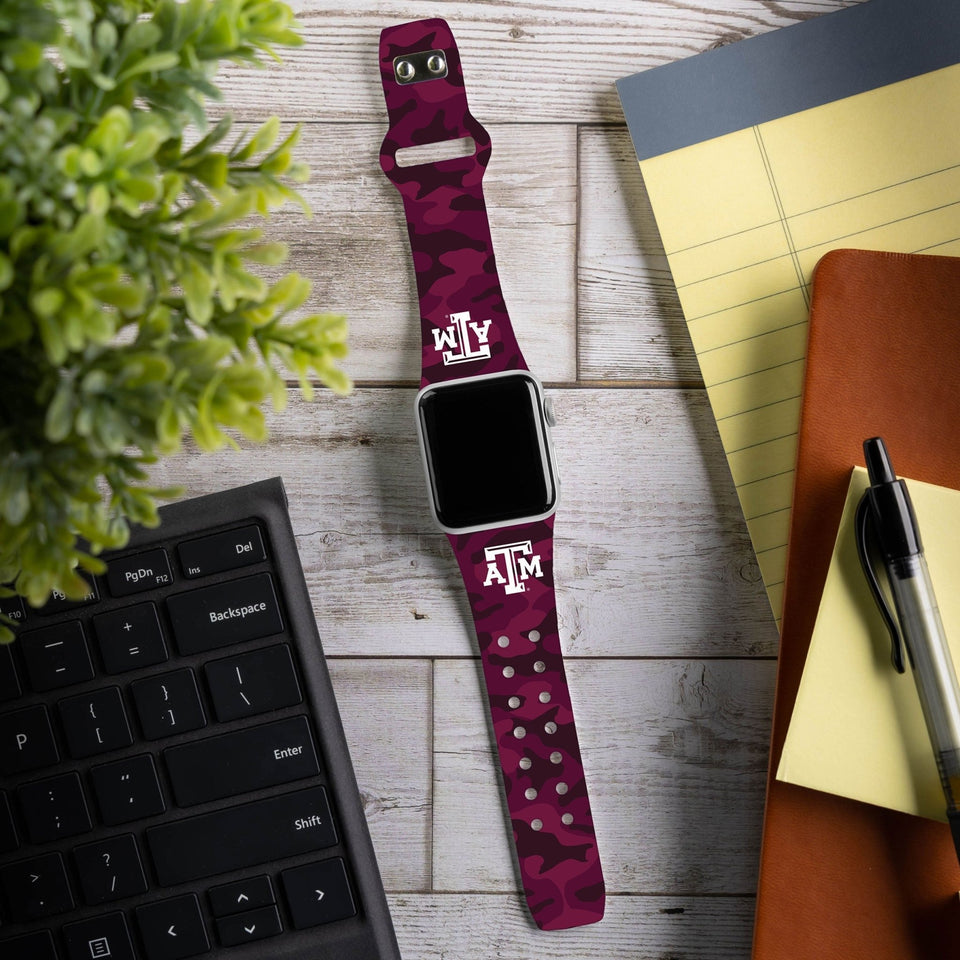 Texas A&M Aggies HD Apple Watch Band - Wear with style