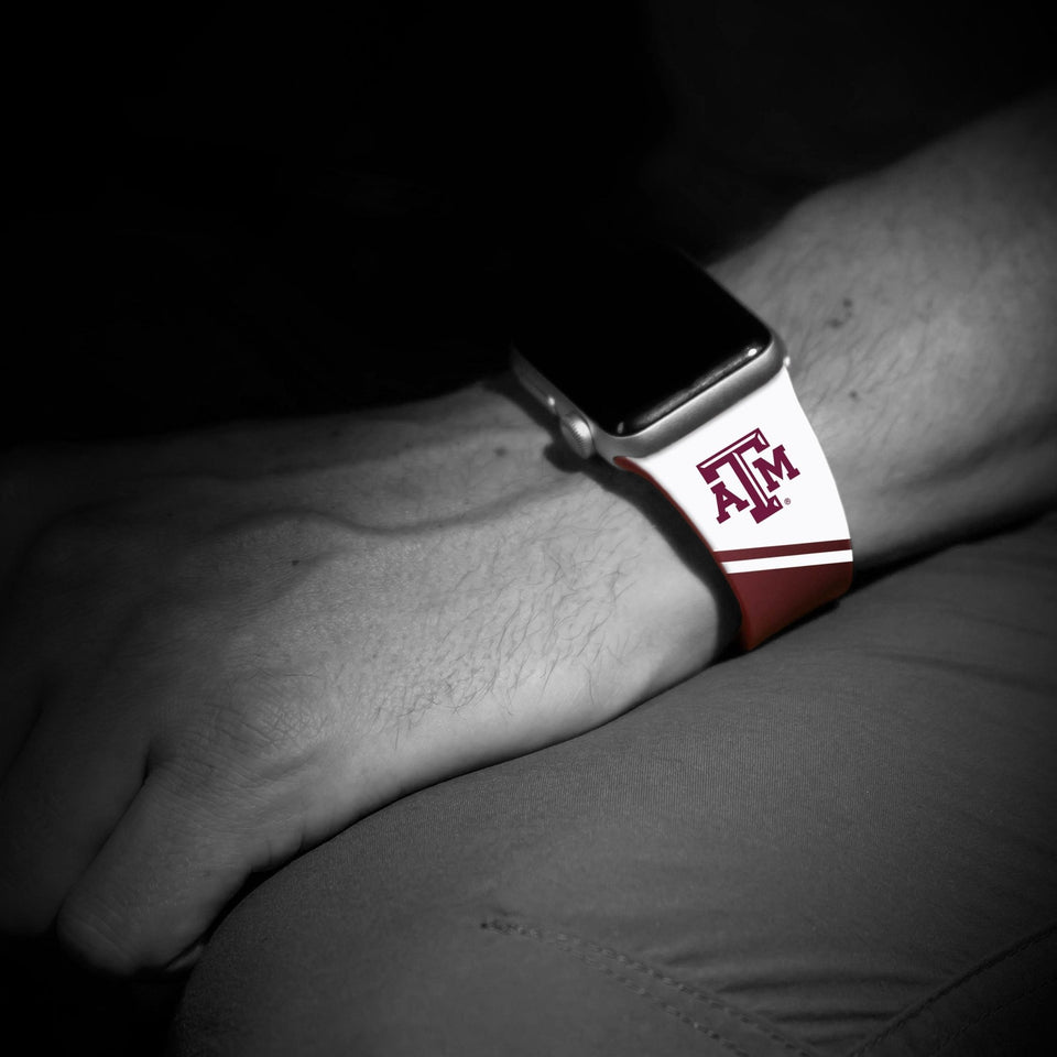 Texas A&M Aggies HD Apple Watch Band - Wear with style
