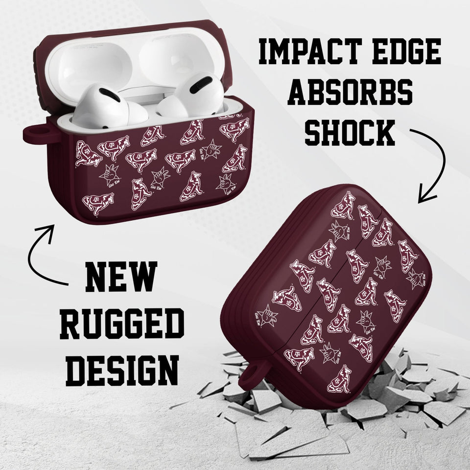 Texas A&M Aggies HDX Apple Airpods Pro 1 & 2 Case Cover - Wear with style