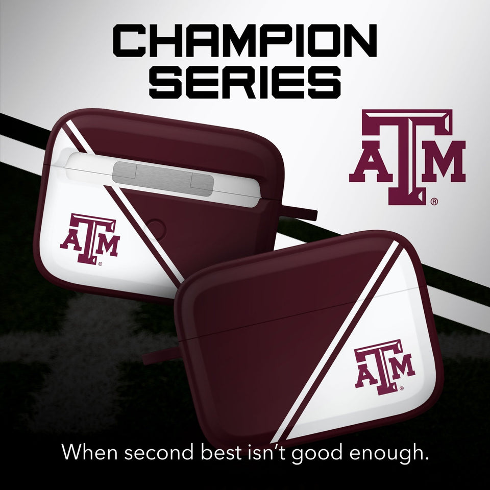 Texas A&M Aggies HDX Champion Series Apple AirPods Pro 1 & 2 Case Cover - Wear with style