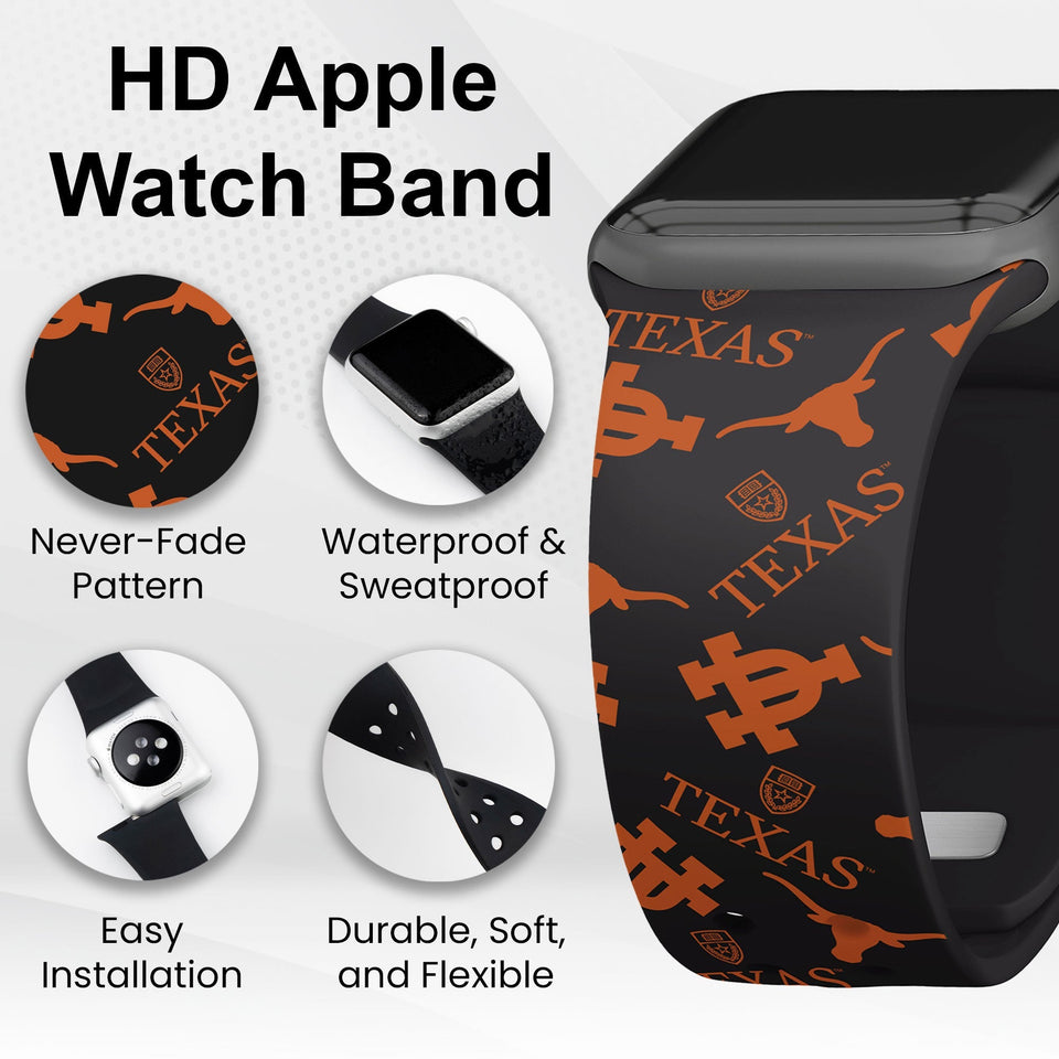 Texas Longhorns HD Apple Watch Band - Wear with style