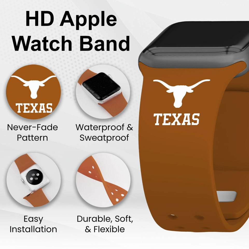 Texas Longhorns HD Apple Watch Band - Wear with style