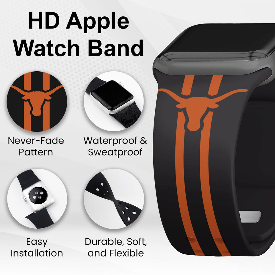Texas Longhorns HD Apple Watch Band - Wear with style