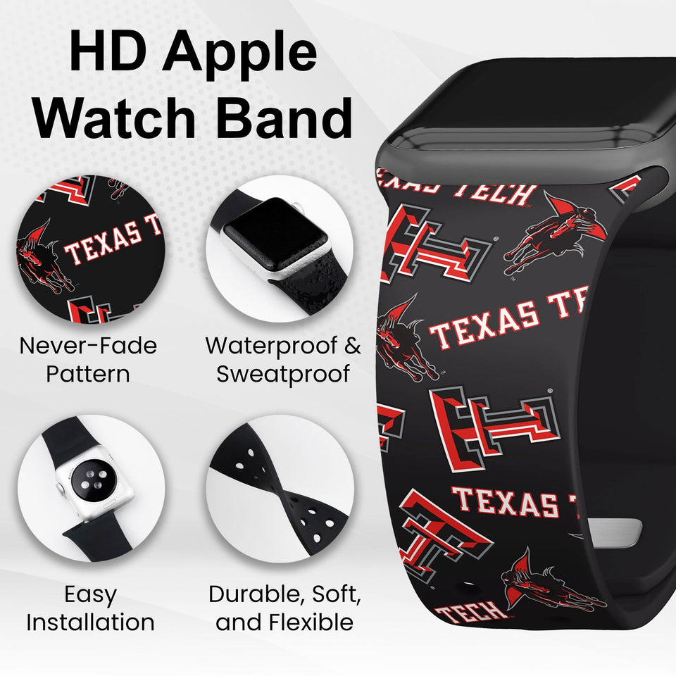 Texas Tech Red Raiders HD Apple Watch Band - Wear with style