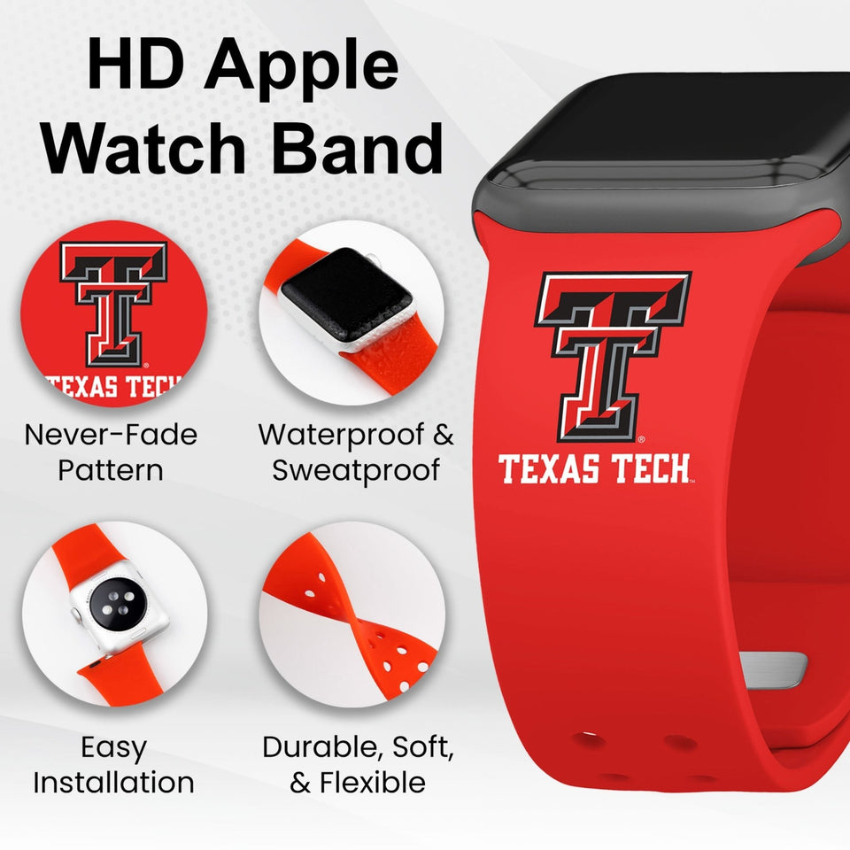 Texas Tech Red Raiders HD Apple Watch Band - Wear with style