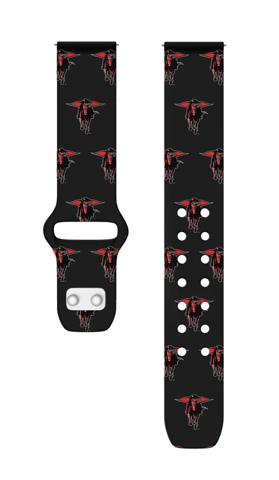 Texas Tech Red Raiders HD Watchband for Samsung, Garmin, Fossil, and More for Samsung, Garmin, Fossil, and More - Wear with style
