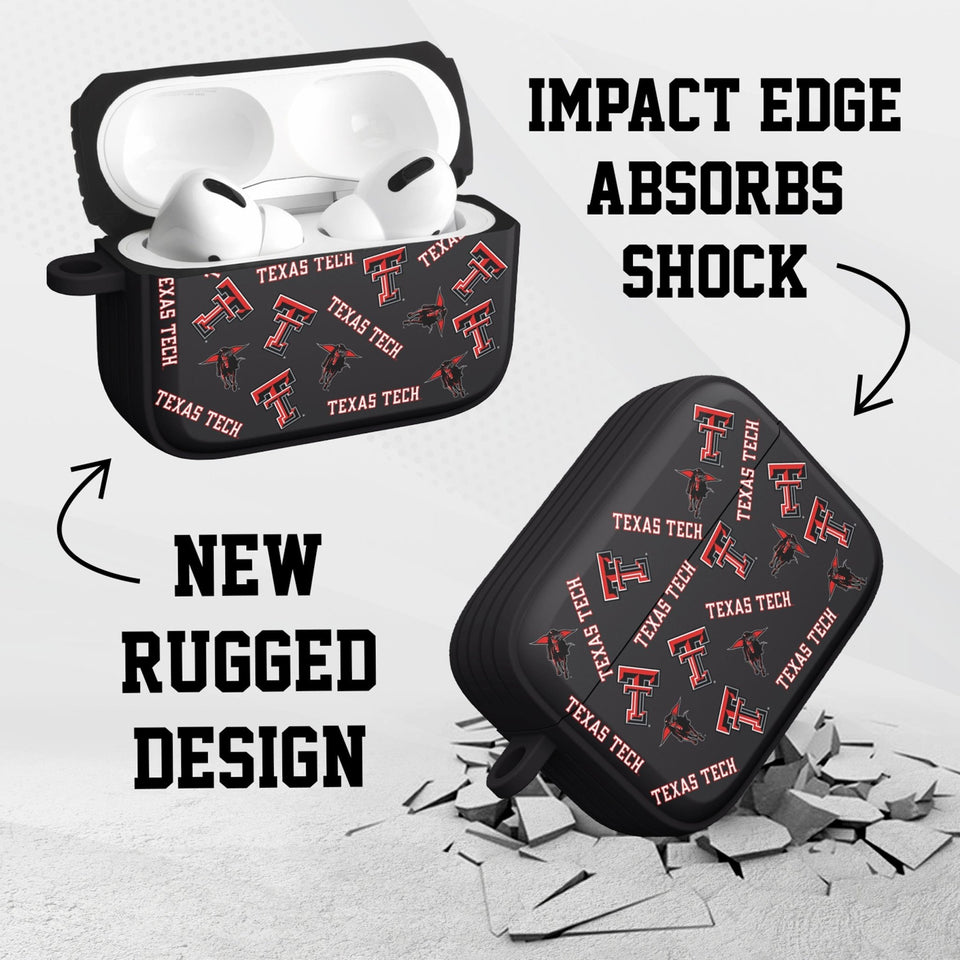 Texas Tech Red Raiders HDX AirPods Pro 1 & 2 Case Cover - Wear with style