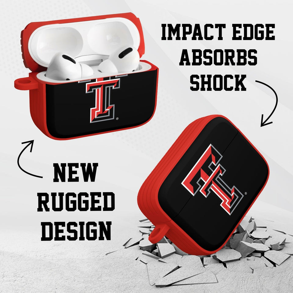 Texas Tech Red Raiders HDX AirPods Pro 1 & 2 Case Cover - Wear with style