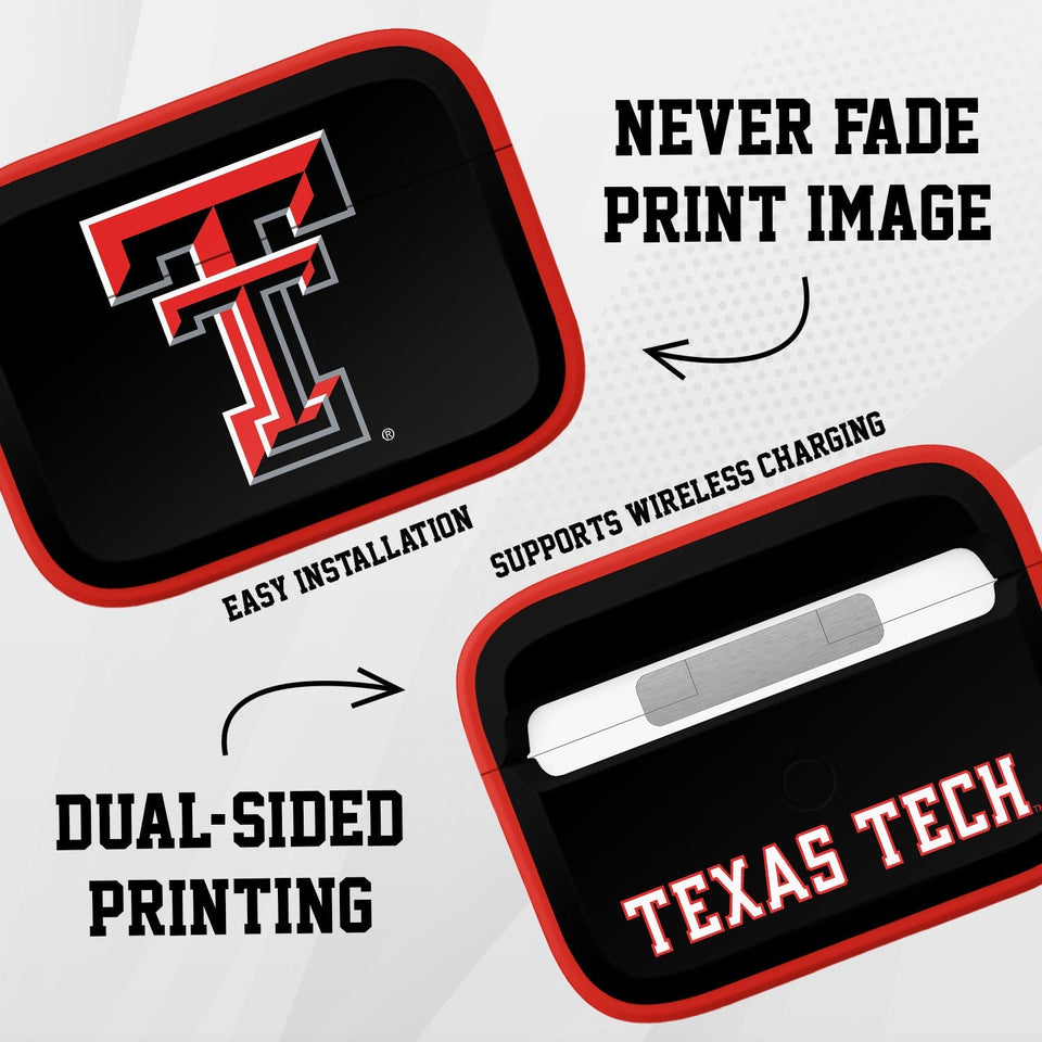 Texas Tech Red Raiders HDX AirPods Pro 1 & 2 Case Cover - Wear with style