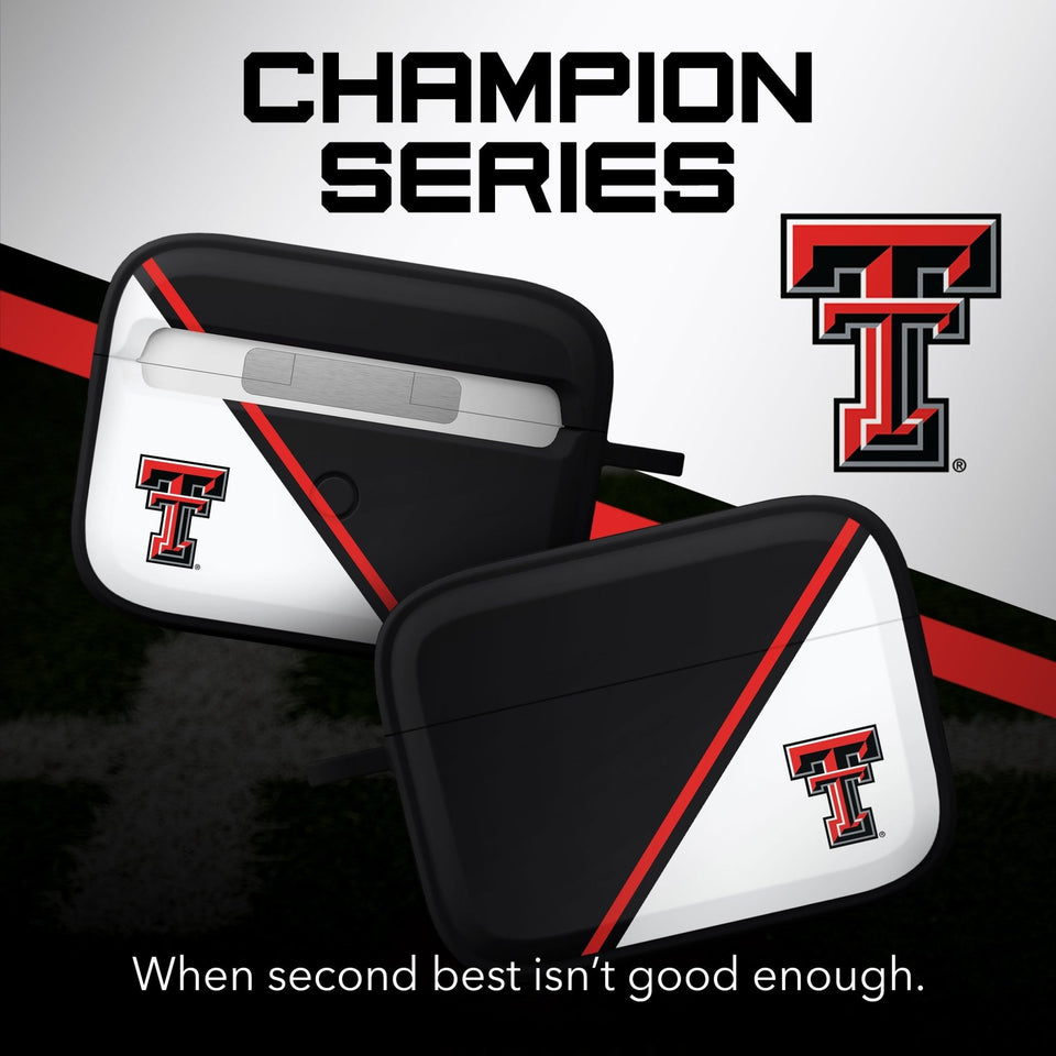 Texas Tech Red Raiders HDX Champion Series Apple AirPods Pro 1 & 2 Case Cover - Wear with style