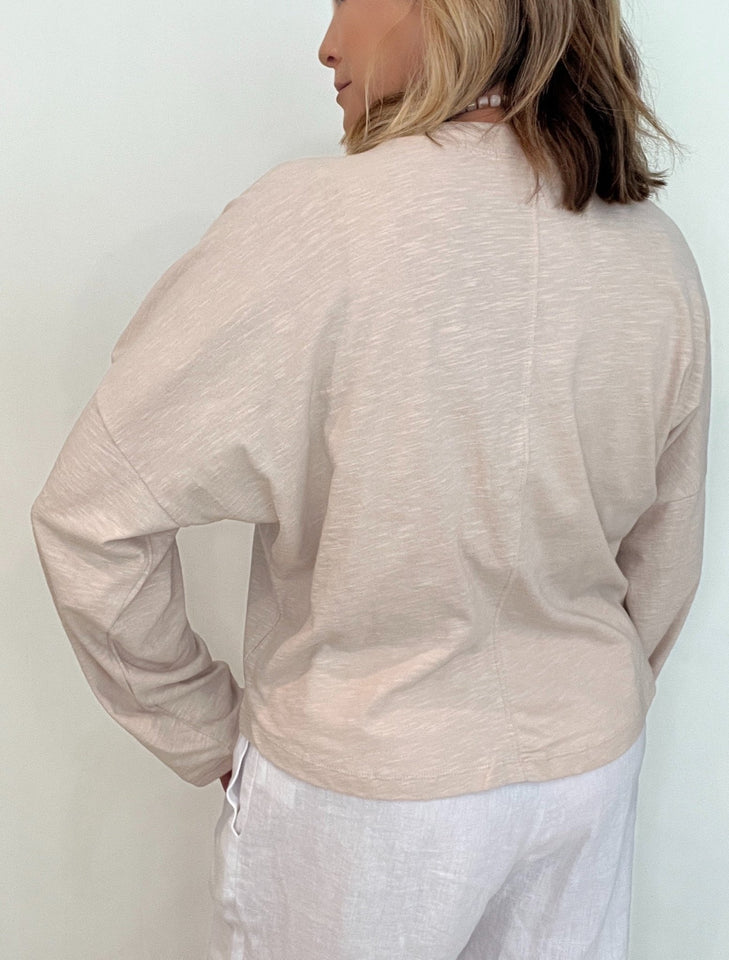 The Everyday Long Sleeve Tee-Nude - Wear with style