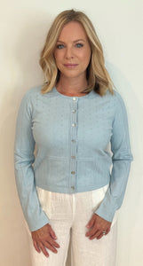 The Katherine Cardigan-Blue - Wear with style