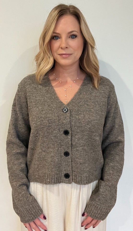 The Minimalist Cardigan-Mocha - Wear with style