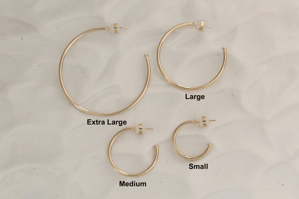 Thin Plain Light Hoop Minimalist Earrings - Wear with style