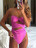Tia Hollow Out One Piece Swimsuit - Wear with style
