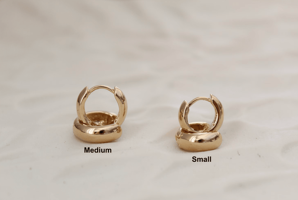 Tiny Plain Minimalistic and Simple Huggie Earrings - Wear with style