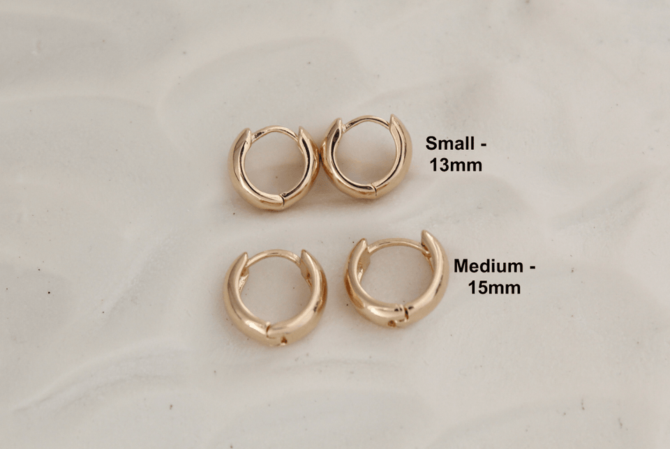 Tiny Plain Minimalistic and Simple Huggie Earrings - Wear with style