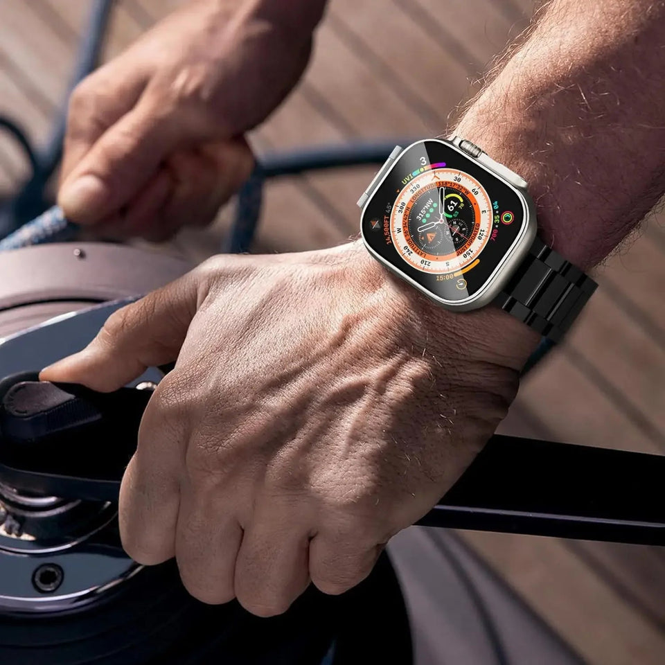 Titanium Metal Watchband For Apple Watch - Wear with style