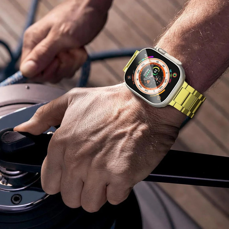 Titanium Metal Watchband For Apple Watch - Wear with style