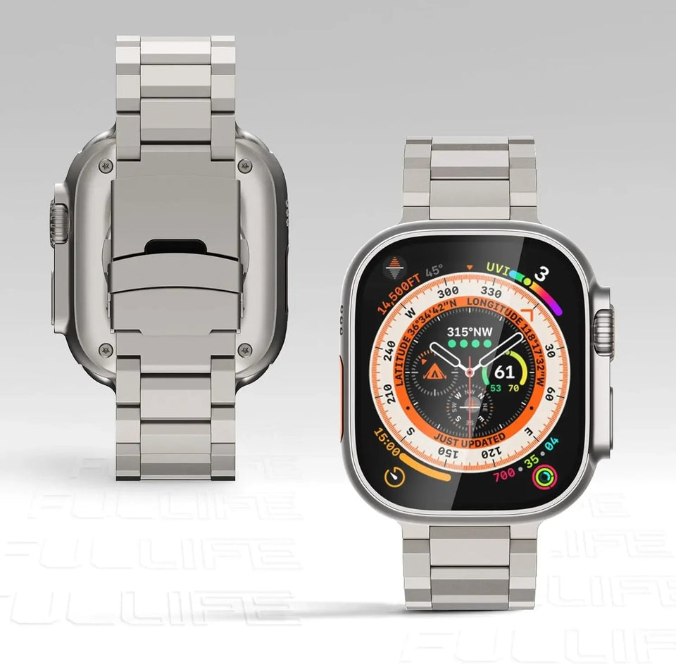 Titanium Metal Watchband For Apple Watch - Wear with style