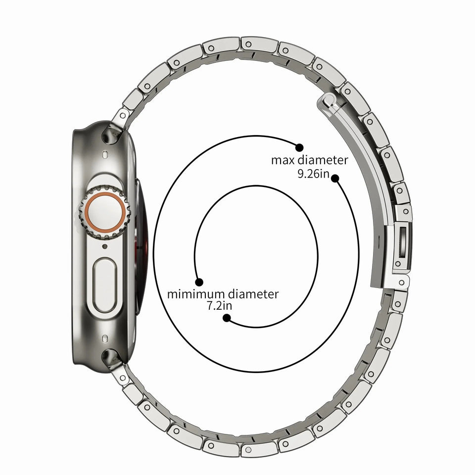 Titanium Metal Watchband For Apple Watch - Wear with style